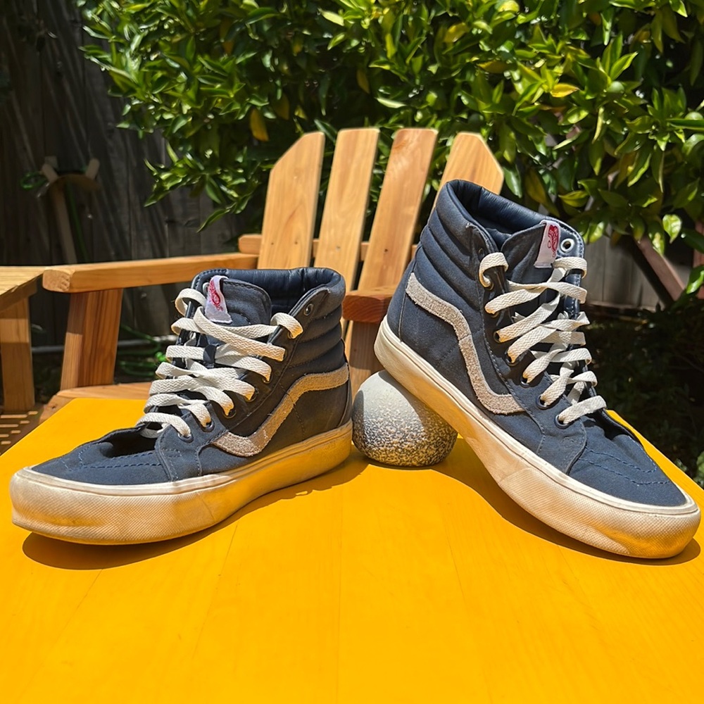 Vans Navy Sk8-Hi Ultra Cush Light Old Skool High Tops